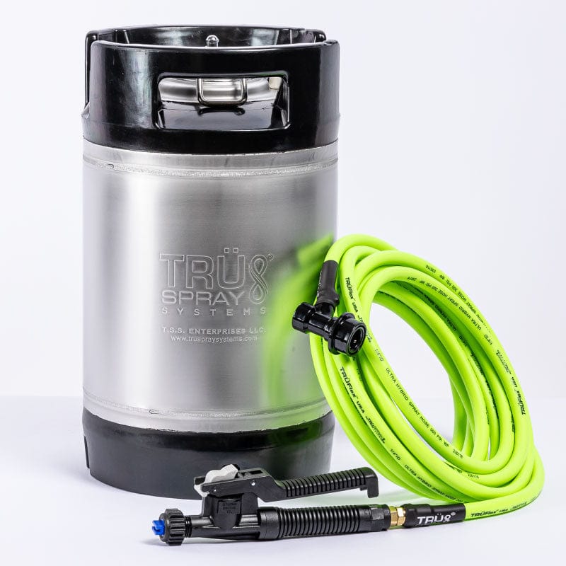 2.5 GALLON TRU X TRADITIONAL PRESSURIZED COMPLETE NAKED TINT KEG SPRAYER TANK POLYJET SPRAYER