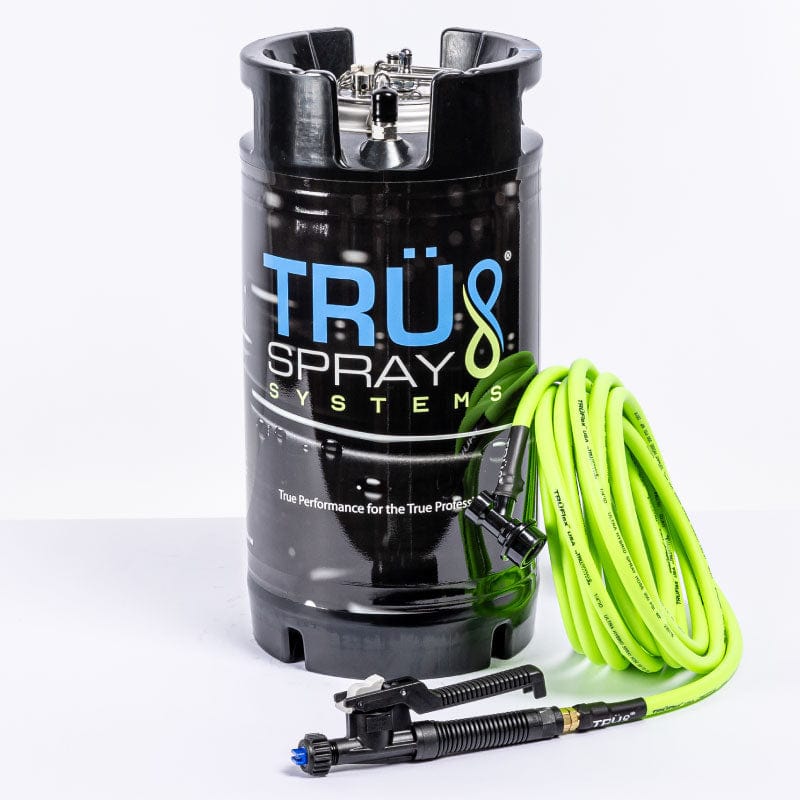 TRU Spray Systems 3 gallon pressurized Tint Keg Spray Tank TRUFlex spray hose PolyJet trigger