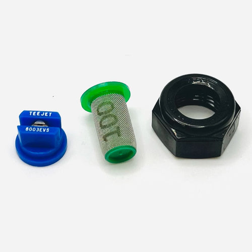 TEE JET Blue 8003 evs 100 mesh filter and retainer nut