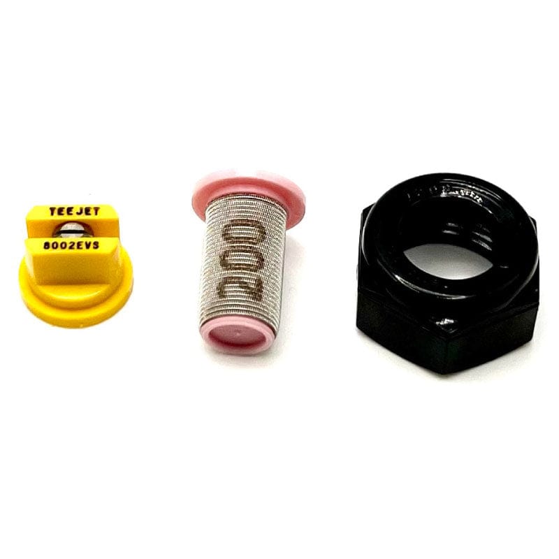 TEE JET Yellow 8002 evs 200 mesh filter and retainer nut