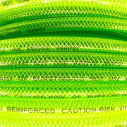 Poly hose reinforced electric green