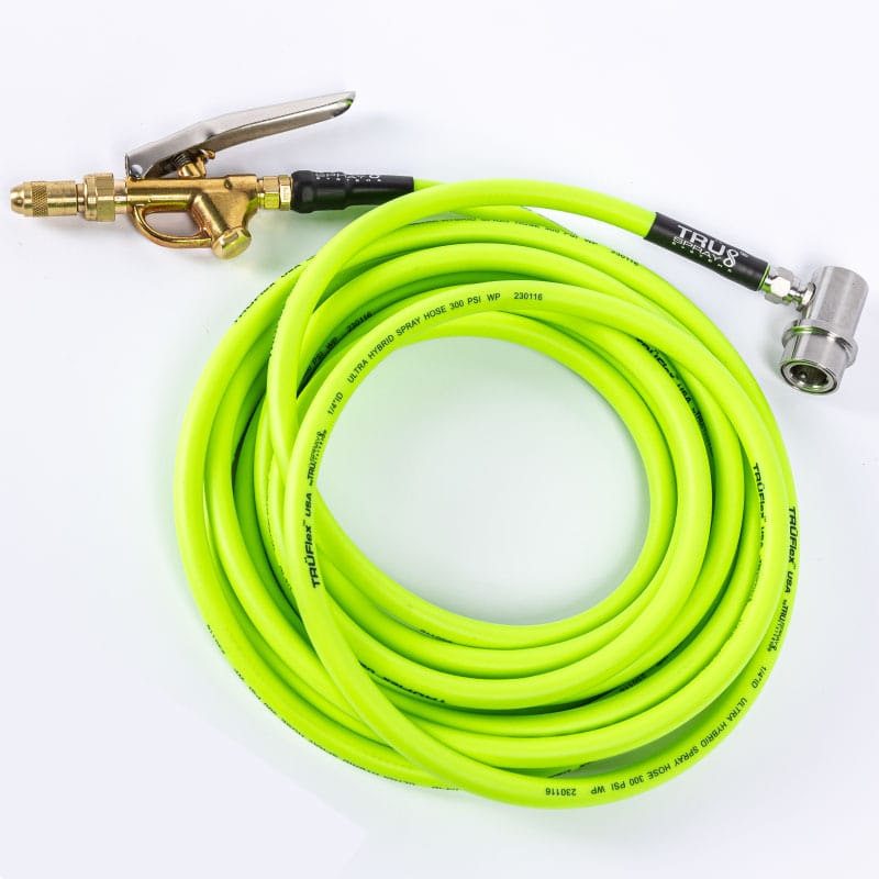 TRUFlex Hose tint keg tank sprayer set up with Tee Jet brass spray spray trigger