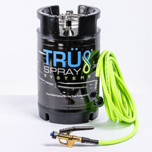 Load image into Gallery viewer, TRU Spray Systems OASiS X 2.5 Gallon Tint Keg Spray Tank Pressurized TRUFlex Hose Brass Trigger logo
