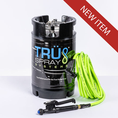 TRU Spray System Hydra X 2.5 gallon prissurized tint keg spray tank with truflex hose and poly jet trigger