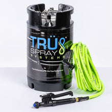 Load image into Gallery viewer, TRU Spray Systems OASiS X 2.5 Gallon Tint Keg Spray Tank Pressurized TRUFlex Hose PolyJet Trigger front logo
