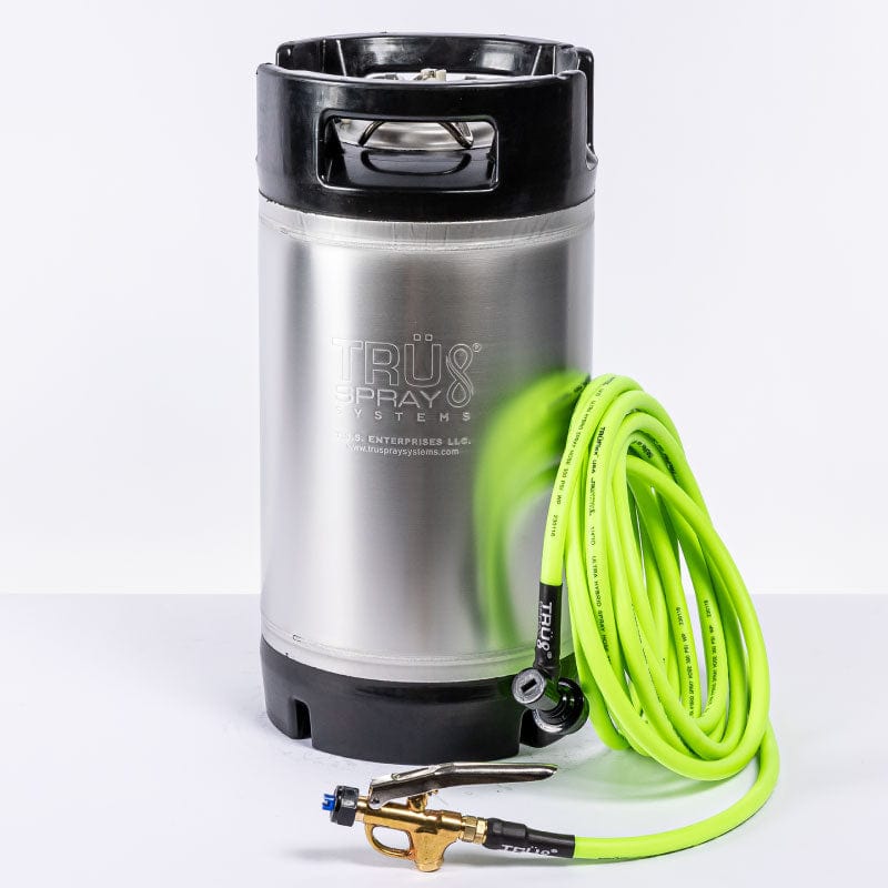 3 GALLON TRU X TRADITIONAL PRESSURIZED COMPLETE NAKED TINT KEG SPRAYER TANK BRASS SPRAYER