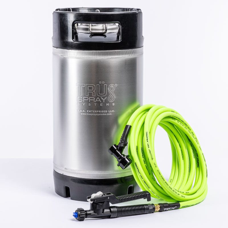 3 GALLON TRU X TRADITIONAL PRESSURIZED COMPLETE NAKED TINT KEG SPRAYER TANK POLYJET SPRAYER
