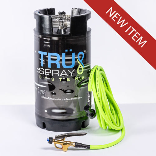 TRU Spray Systems 3 gallon pressurized tint spray keg tank with spray hose and brass trigger