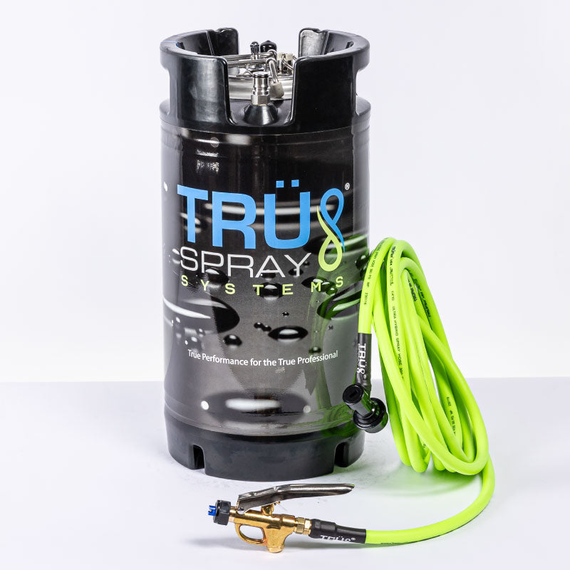 TRU Spray Systems 3 gallon pressurized Tint Keg Spray Tank TRUFlex spray hose brass trigger