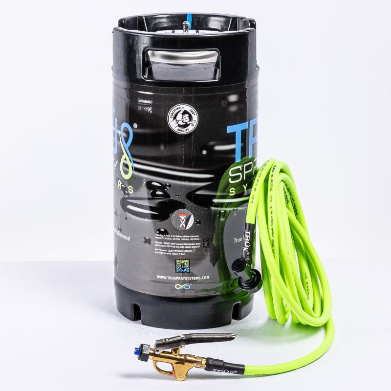 TRU Spray Systems 3 gallon pressurized Tint Keg Spray Tank TRUFlex spray hose brass trigger