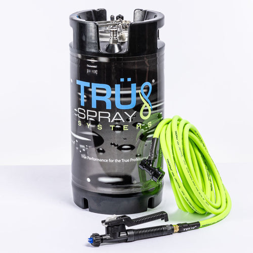 TRU Spray Systems 3 gallon pressurized Tint Keg Spray Tank TRUFlex spray hose PolyJet trigger