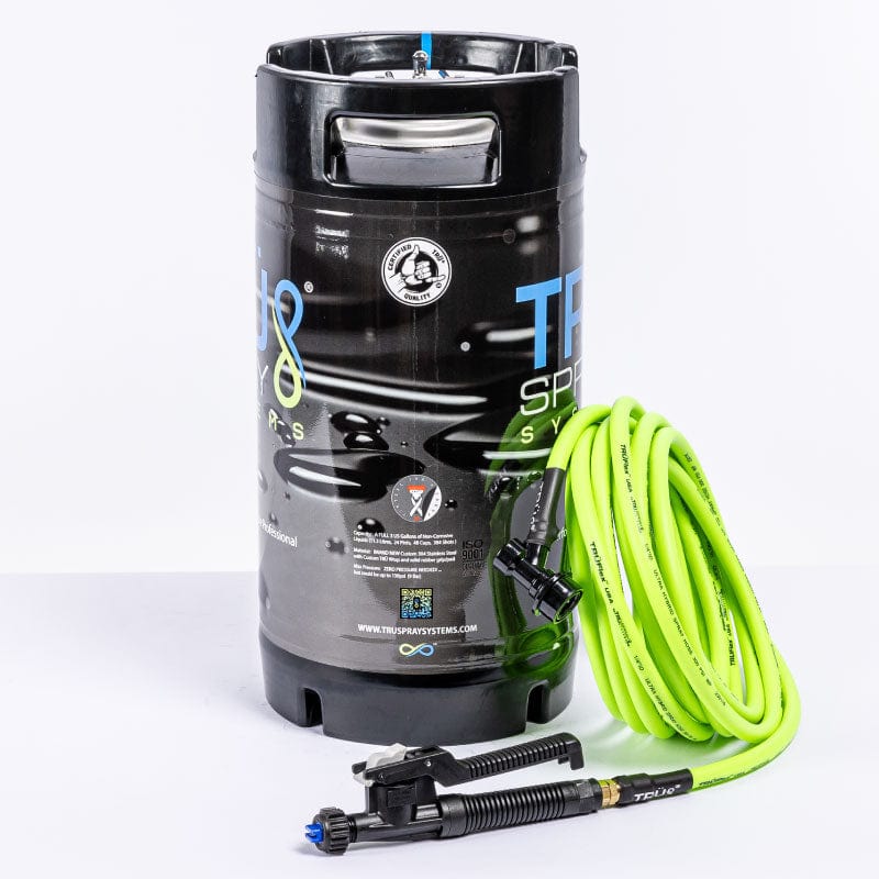 TRU Spray Systems 3 gallon pressurized Tint Keg Spray Tank TRUFlex spray hose PolyJet trigger