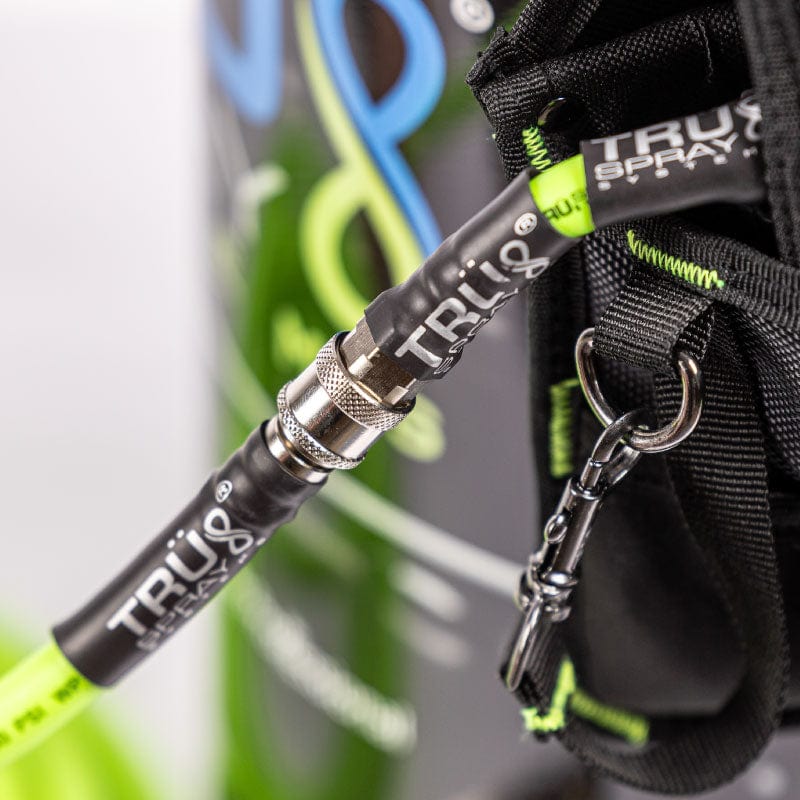   hose quick disconnect and connect stainless steel on TRUFlex hose and TRU Spray Systems OASiS pouch