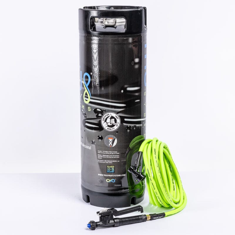 Tru Spray Systems Riptide x traditional pressurized tint keg spray tank truflex hose