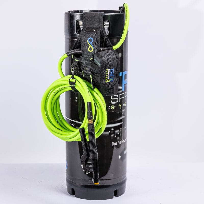Tru Spray System Electronic Airless Sprayer Riptide plus 5 gallon Tint Keg Spray Tank custom graphic battery and charger plastic trigger and Truflex hose