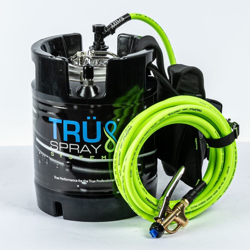 TRU Spray Systems SPLASH 1.75 Gallon Airless Electronic Tint Keg Spray Tank TRUFlex Hose