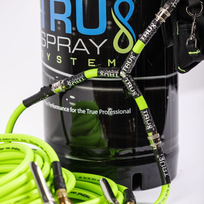 TRU Spray Systesm TRU DUO Dual Hose connector with quick connects stainless steel TRUFlex Hose