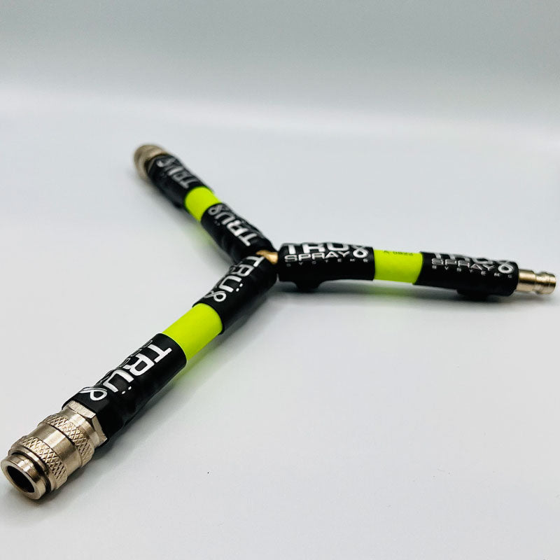 Tru Spray Systems tru duo dual hose connector with truflex hose Yellow