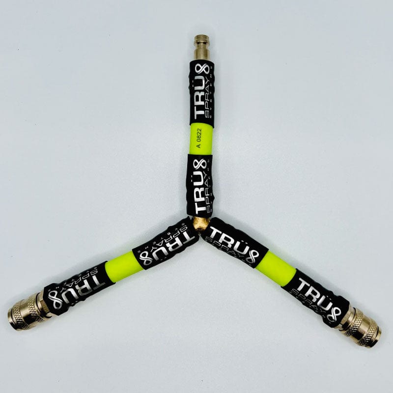 Tru Spray Systems tru duo dual hose connector with truflex hose Yellow