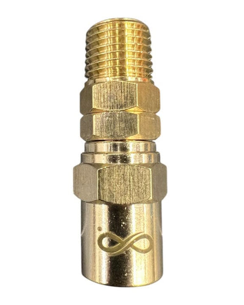 TRU Brass 1/4" Hose Swivel reusable