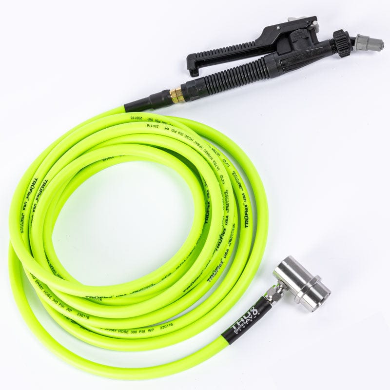 TRUFlex Hose tint keg tank sprayer set up with Tee Jet plastic polyjet spray spray trigger