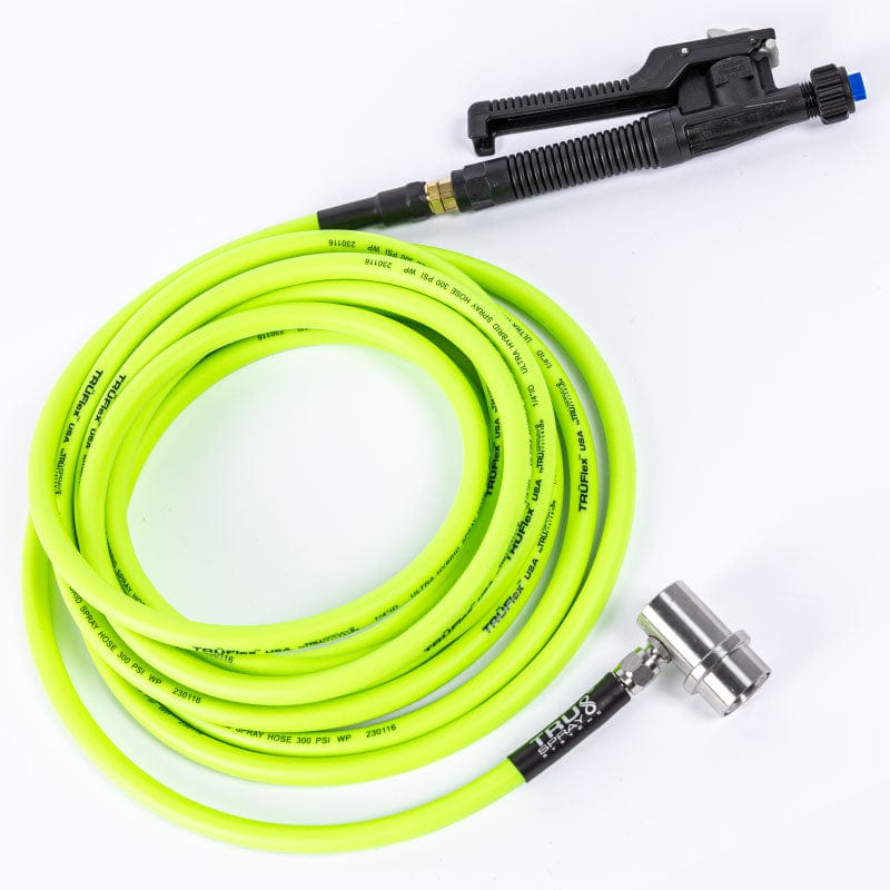 TRUFlex Hose tint keg tank sprayer set up with Tee Jet plastic polyjet spray spray trigger