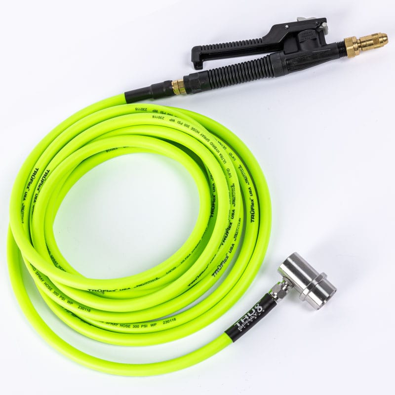 TRUFlex Hose tint keg tank sprayer set up with Tee Jet plastic polyjet spray spray trigger