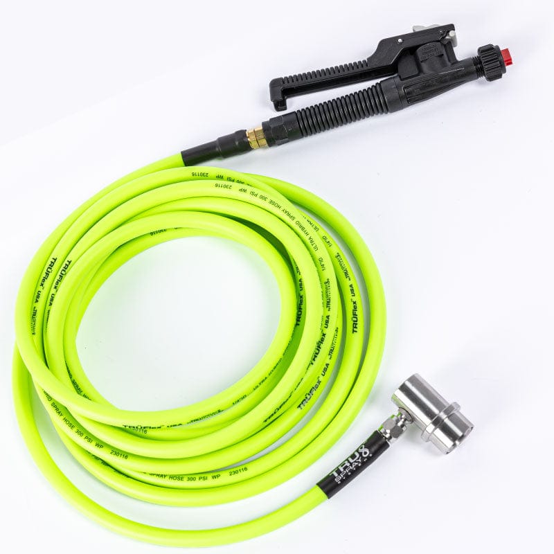 TRUFlex Hose tint keg tank sprayer set up with Tee Jet plastic polyjet spray spray trigger