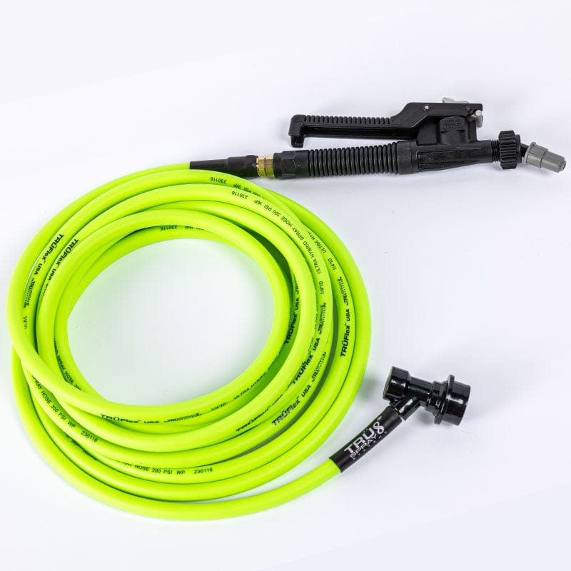 TRUFlex TM CUSTOM COMPLETE ULTRA HYBRID SPRAY HOSE SET UP for Traditional Pressurized Tint Keg Spray Tanks and Pop-n-Lock Setups