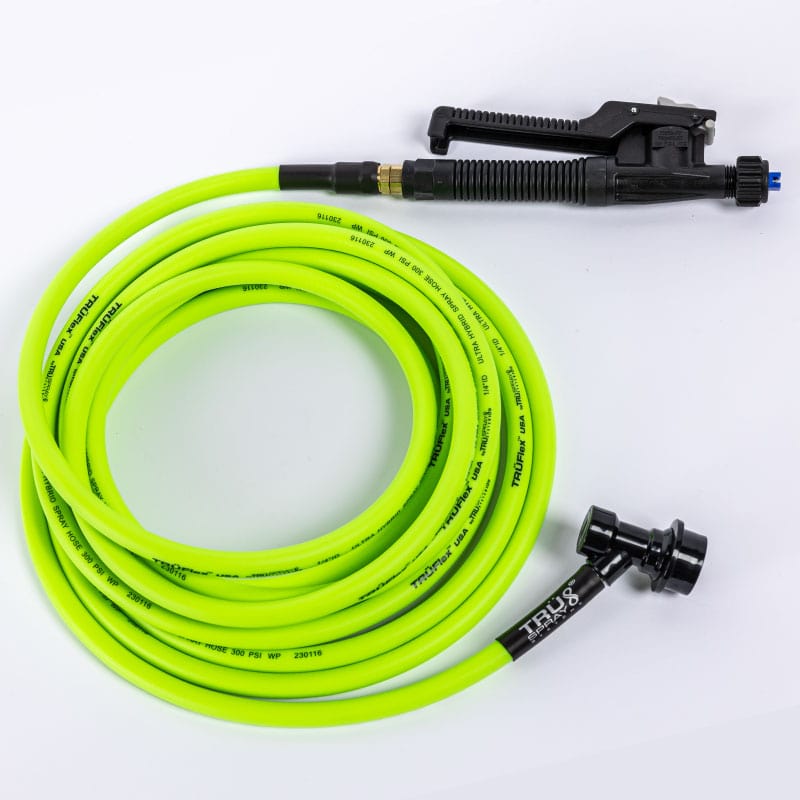 TRUFlex Hose tint keg tank sprayer set up with Tee Jet plastic polyjet spray spray trigger