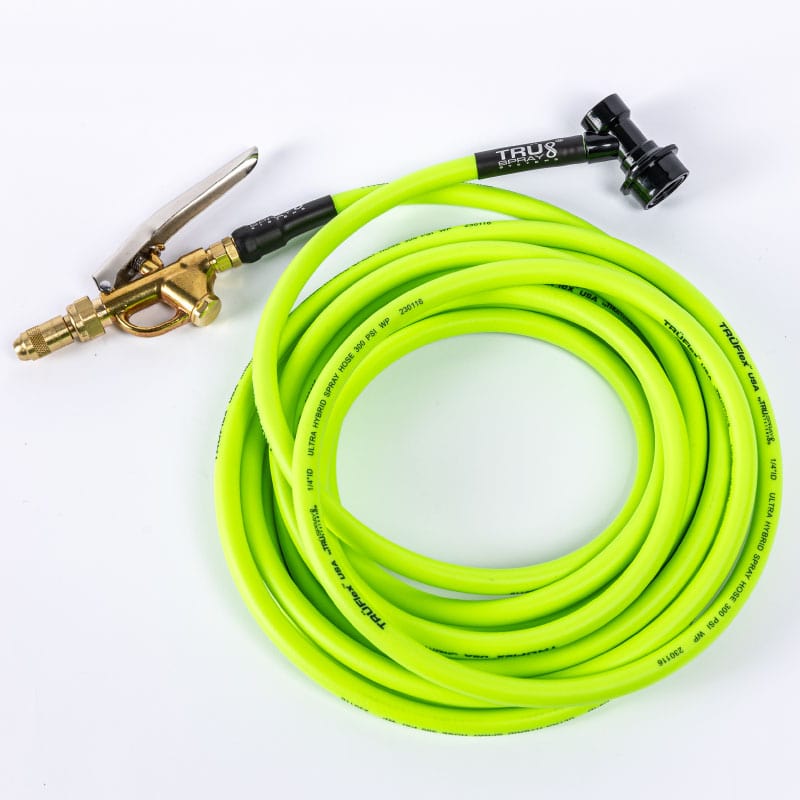 TRUFlex Hose tint keg tank sprayer set up with Tee Jet brass spray spray trigger