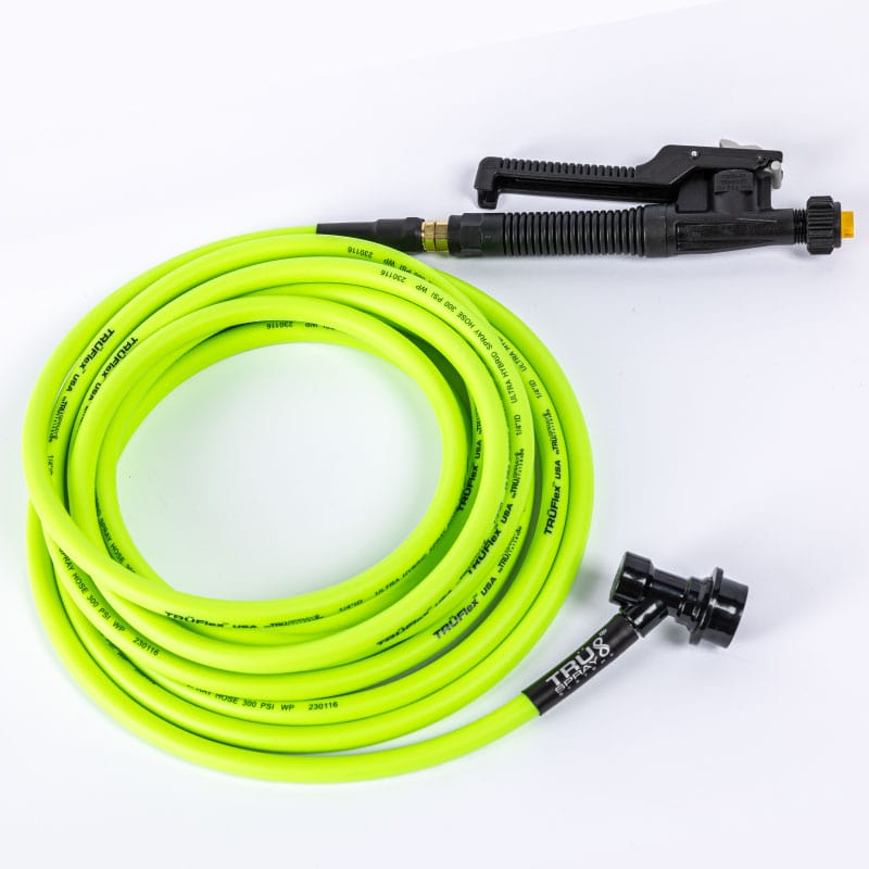 TRUFlex Hose tint keg tank sprayer set up with Tee Jet plastic polyjet spray spray trigger