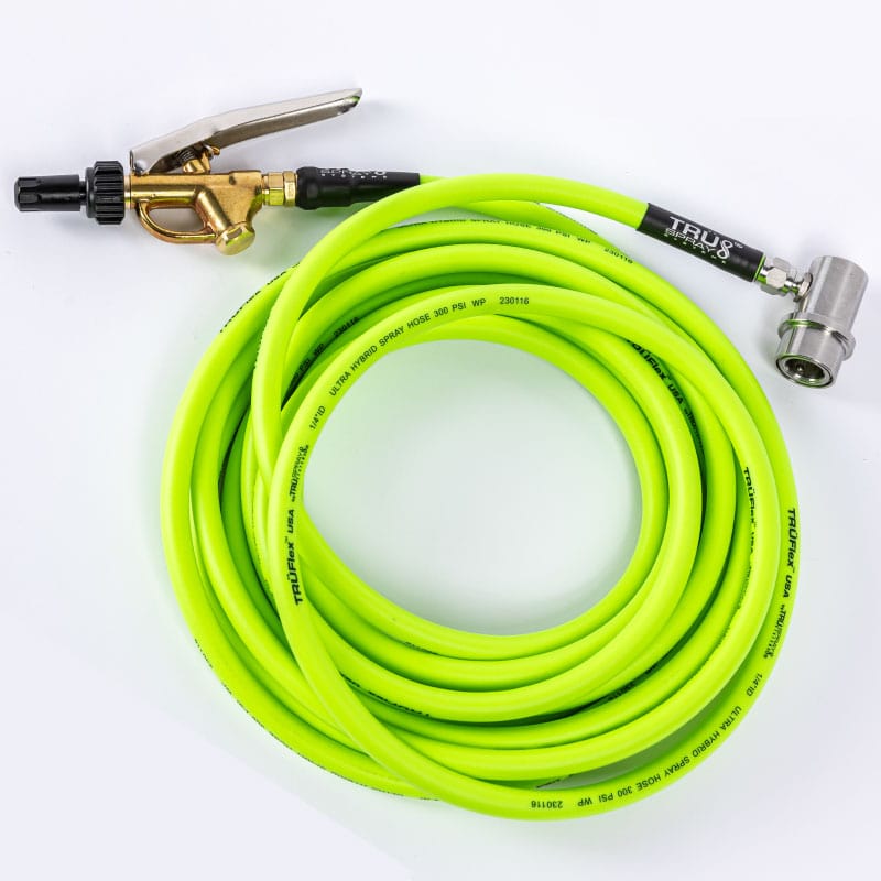 TRUFlex Hose tint keg tank sprayer set up with Tee Jet brass spray spray trigger
