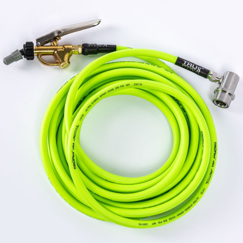 TRUFlex Hose tint keg tank sprayer set up with Tee Jet brass spray spray trigger