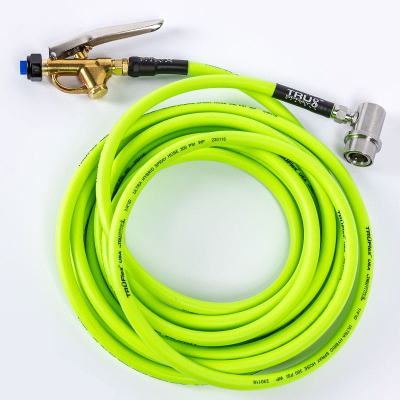 TRUFlex Hose tint keg tank sprayer set up with Tee Jet brass spray spray trigger