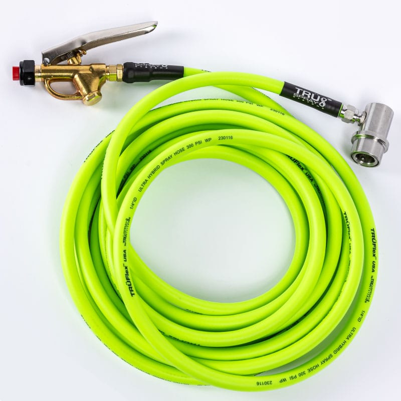 TRUFlex Hose tint keg tank sprayer set up with Tee Jet brass spray spray trigger