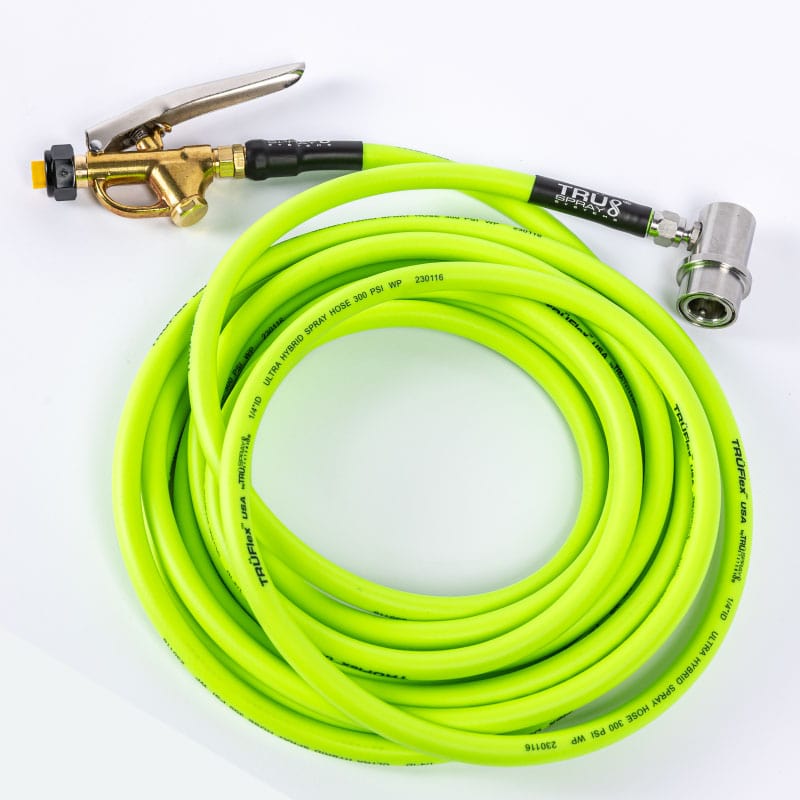 TRUFlex Hose tint keg tank sprayer set up with Tee Jet brass spray spray trigger