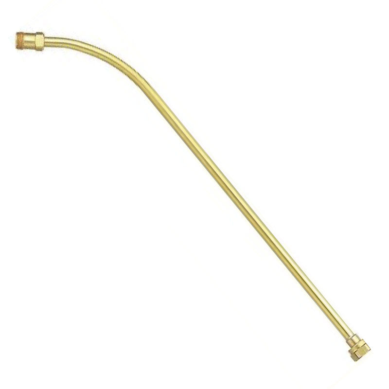 TEE JET 18 Inch Curved Brass Wand Extension