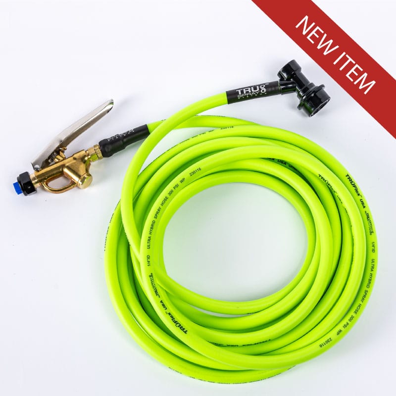 TRUFlex Hose tint keg tank sprayer set up with Tee Jet brass spray spray trigger