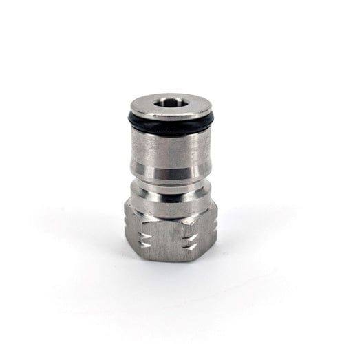 This nift0y ball lock post is a compatible conversion for the liquid side ball lock disconnects. A great way to modify your old tank to accept the new TRÜ Spray Systems quick release ball lock out 
